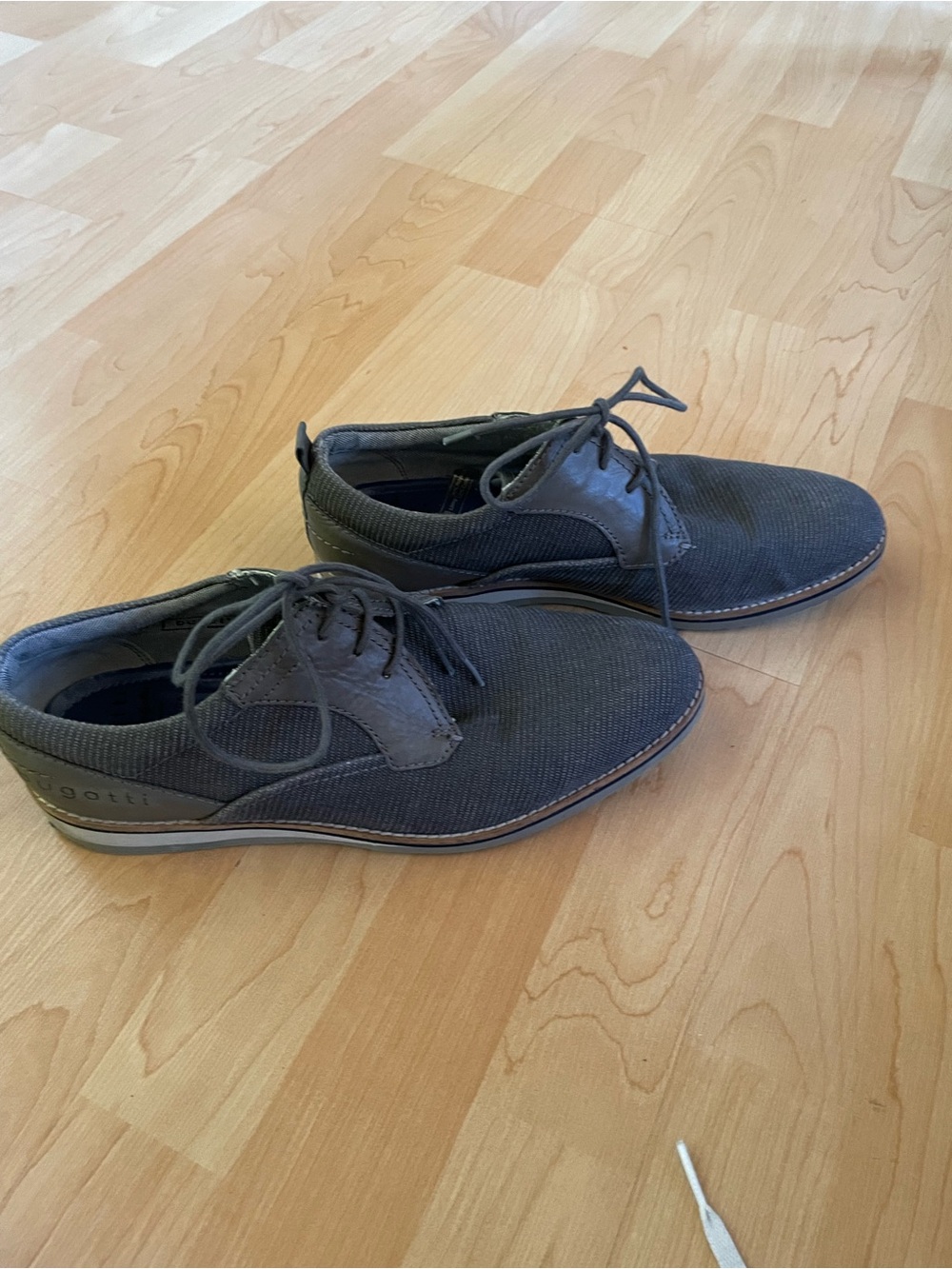 Bugatti Casual Men's Gray knit  Lace-Up Sneakers Size 42